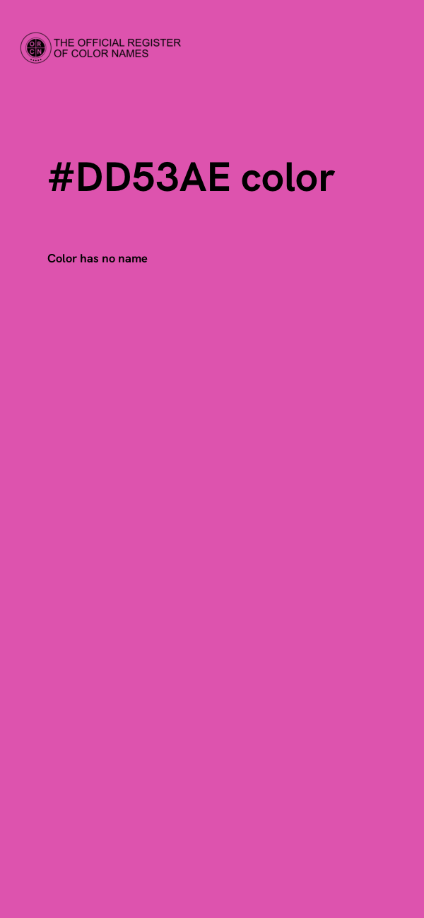 #DD53AE color image