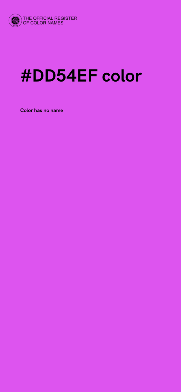 #DD54EF color image