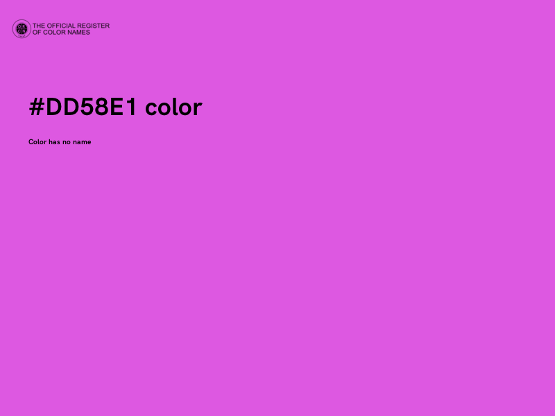 #DD58E1 color image