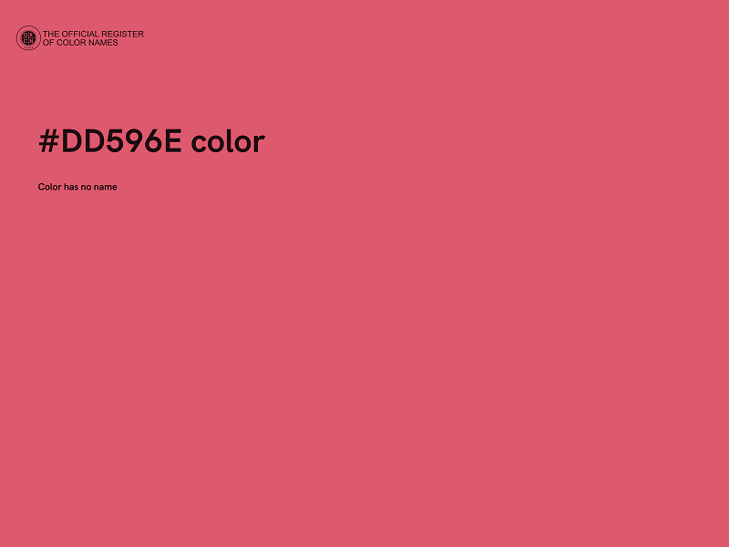 #DD596E color image