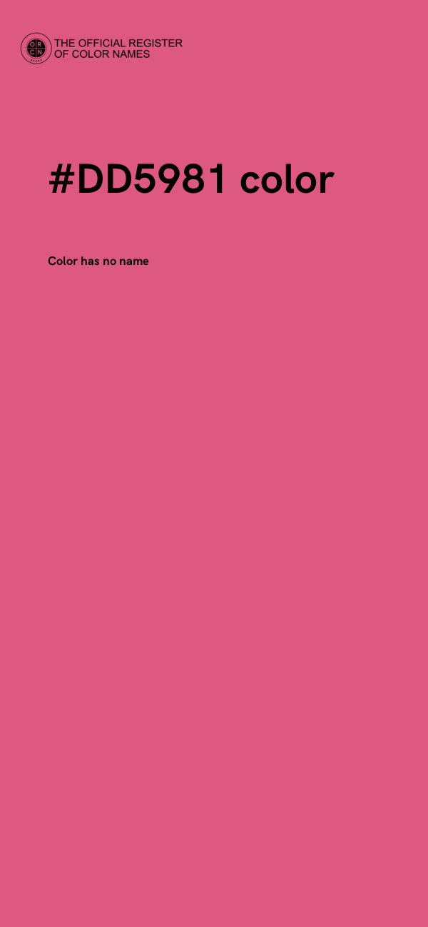 #DD5981 color image