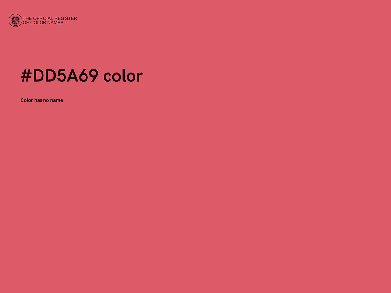 #DD5A69 color image