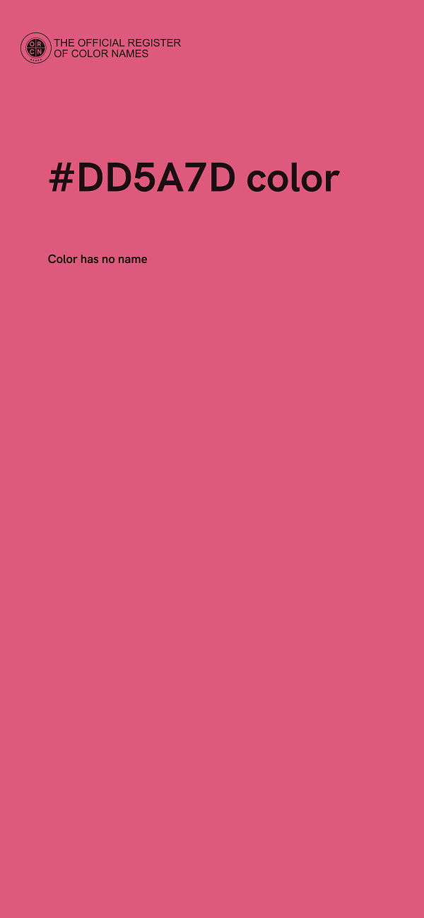 #DD5A7D color image