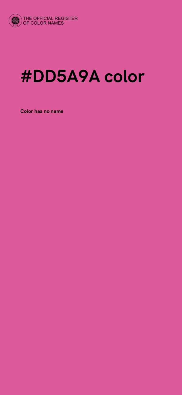 #DD5A9A color image