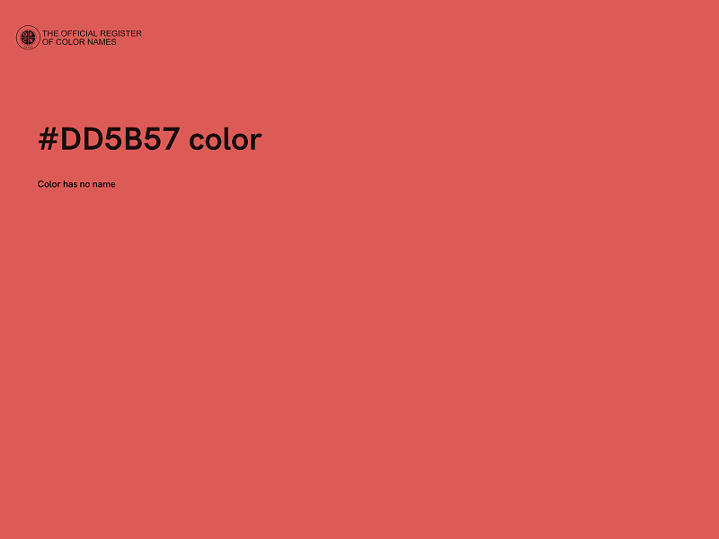 #DD5B57 color image