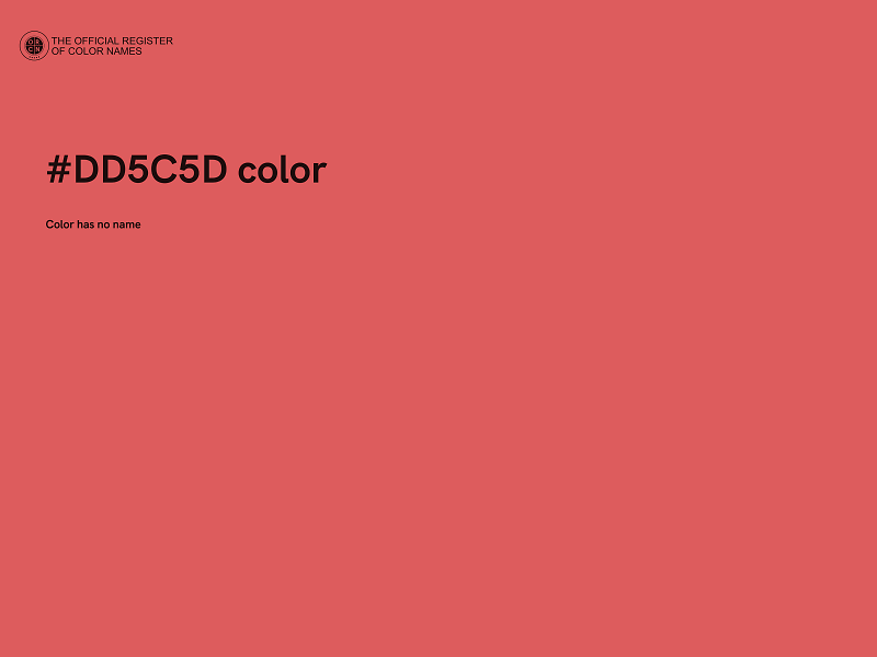 #DD5C5D color image