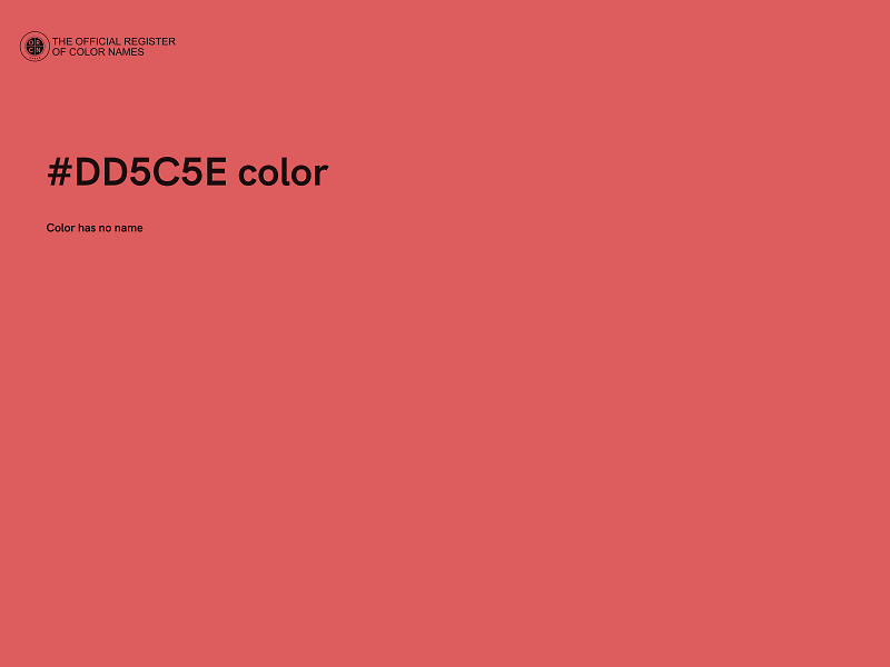#DD5C5E color image