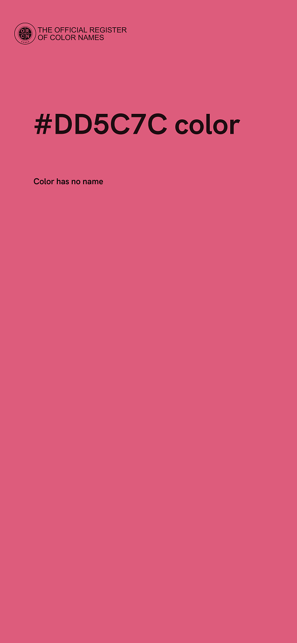#DD5C7C color image