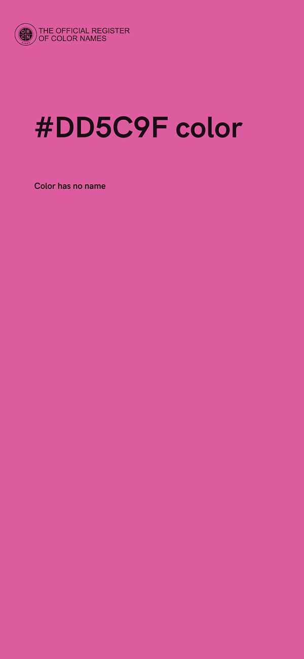 #DD5C9F color image