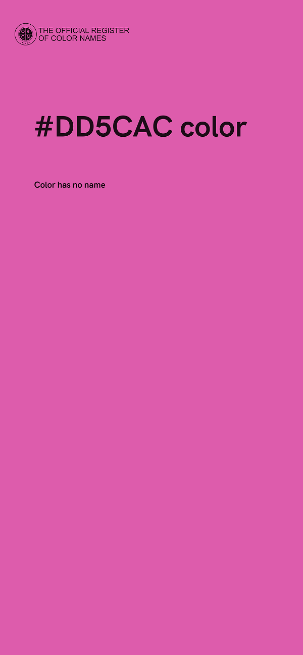 #DD5CAC color image
