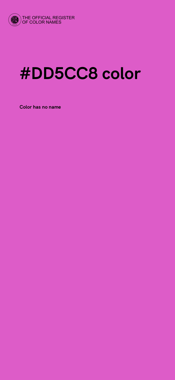 #DD5CC8 color image