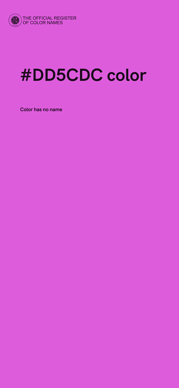 #DD5CDC color image