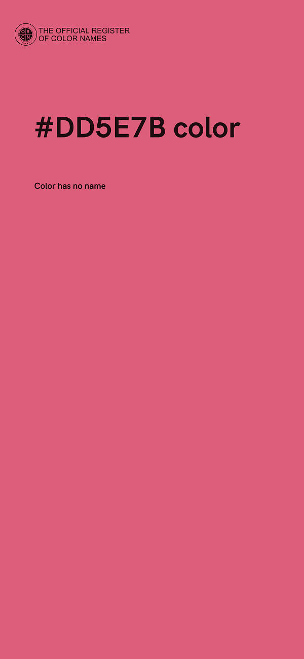 #DD5E7B color image