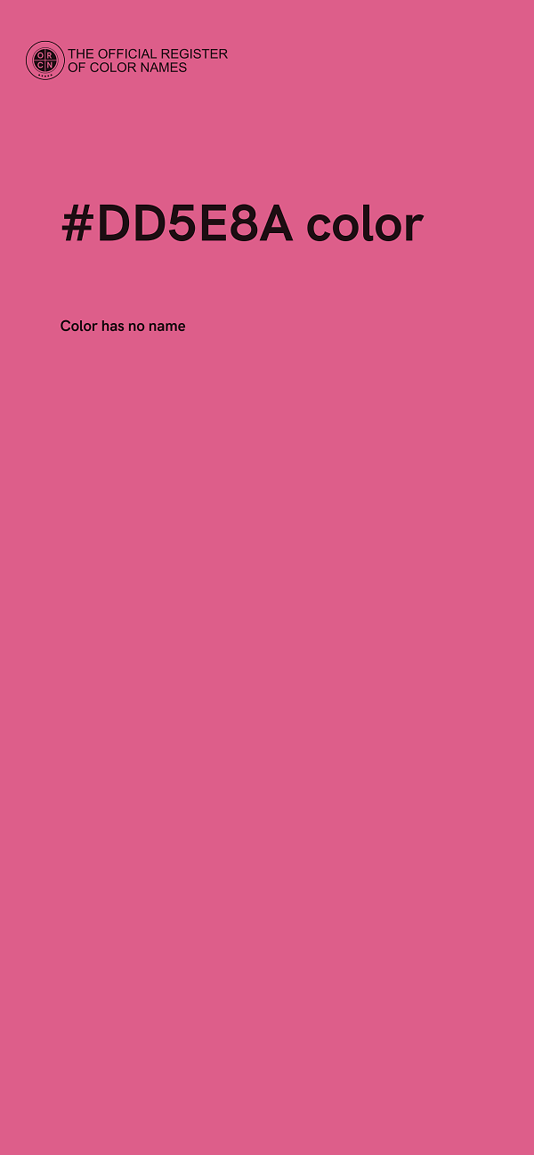 #DD5E8A color image