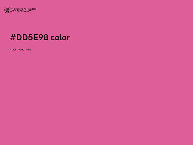 #DD5E98 color image