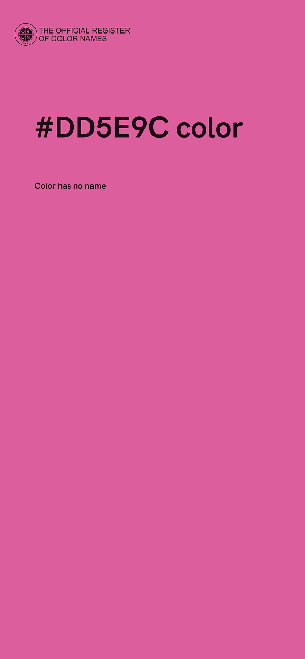 #DD5E9C color image