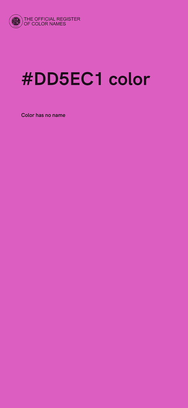#DD5EC1 color image