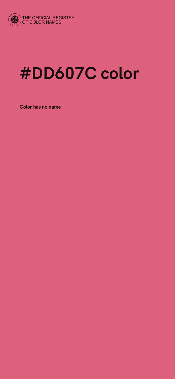 #DD607C color image