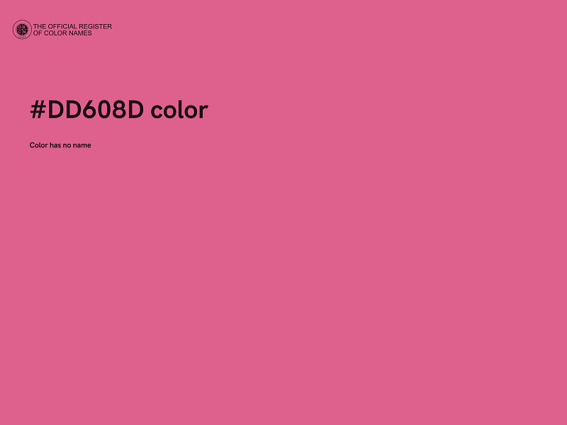 #DD608D color image