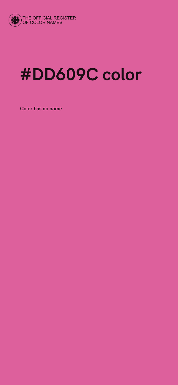 #DD609C color image