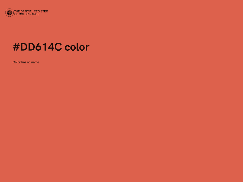 #DD614C color image