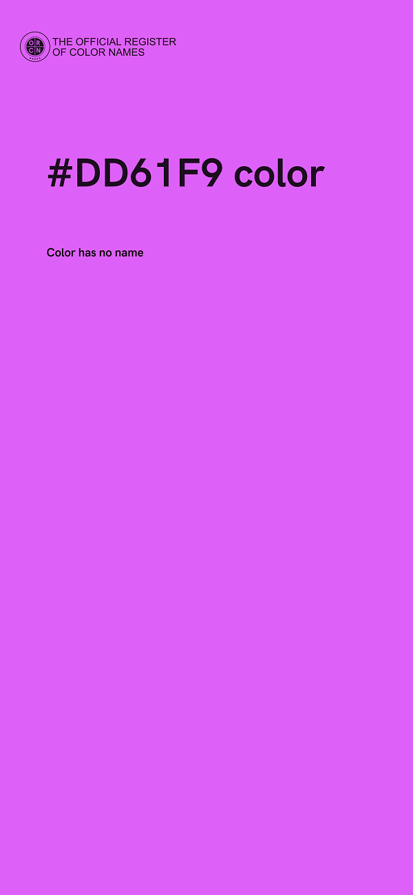 #DD61F9 color image