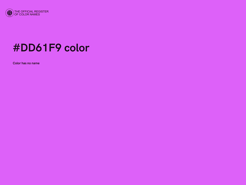 #DD61F9 color image
