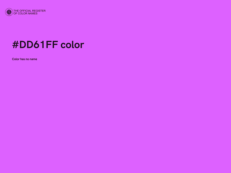 #DD61FF color image