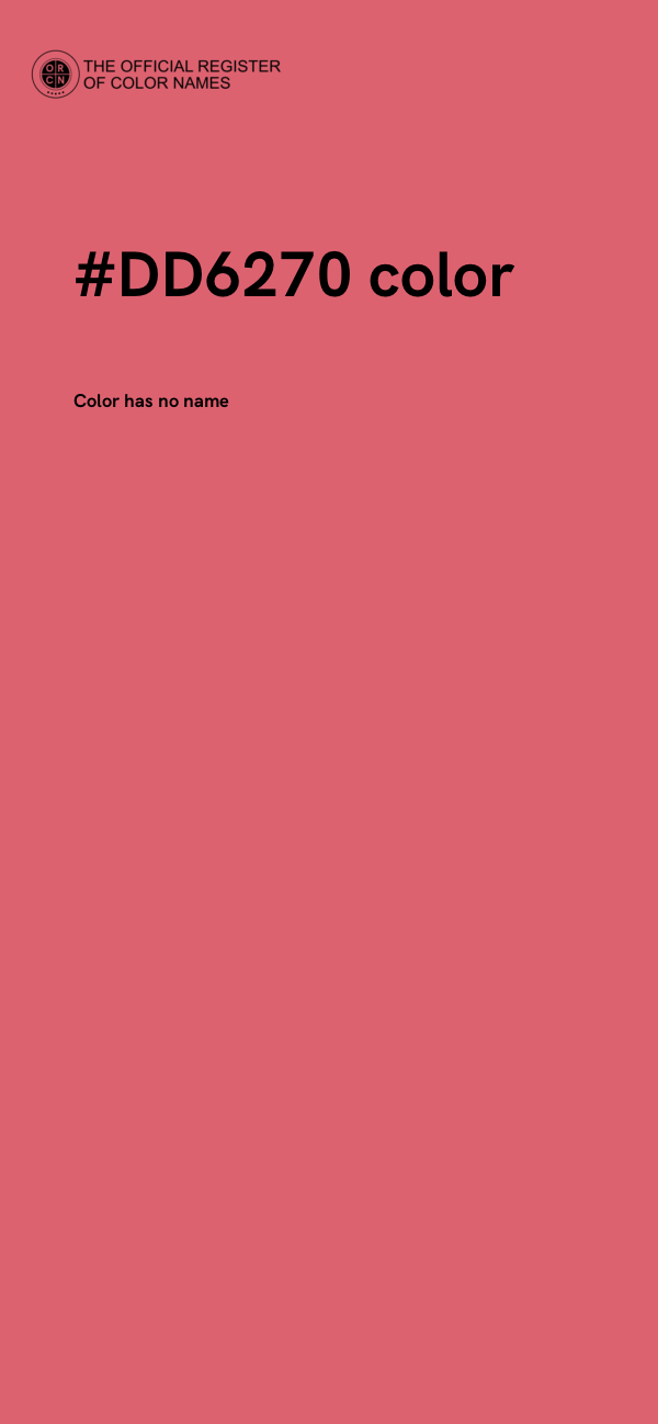 #DD6270 color image