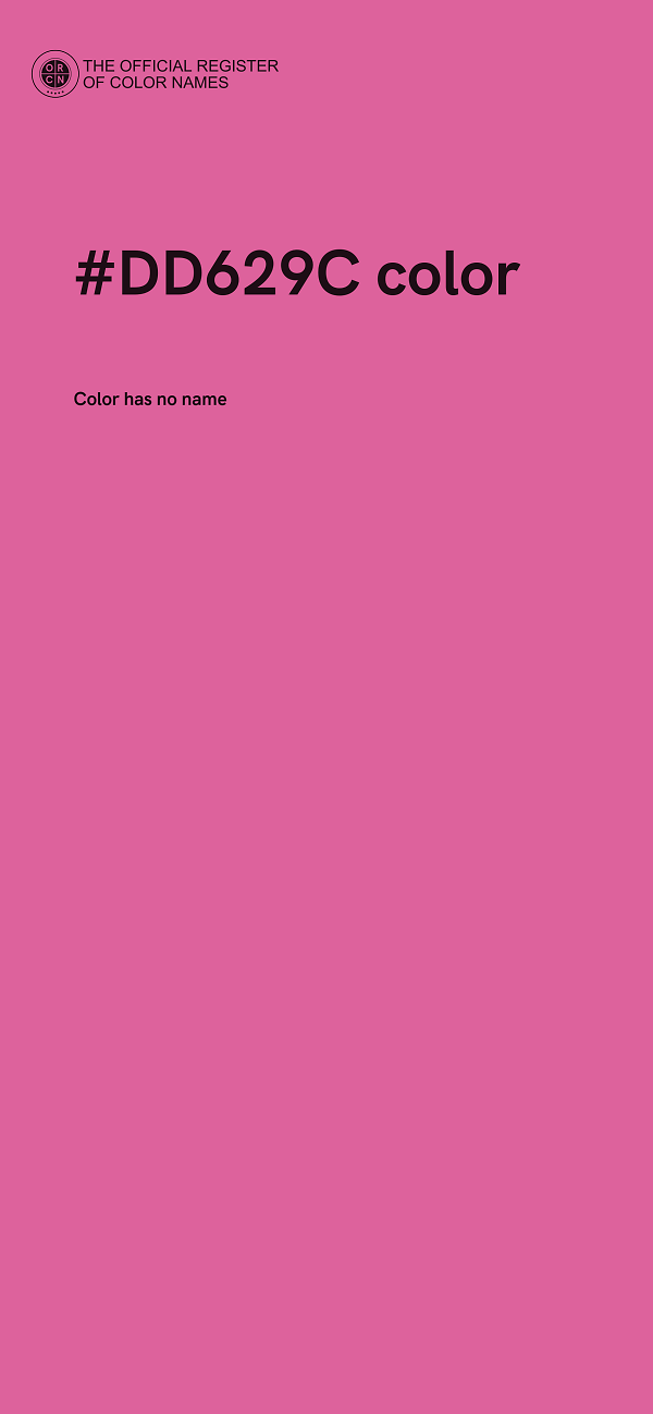 #DD629C color image
