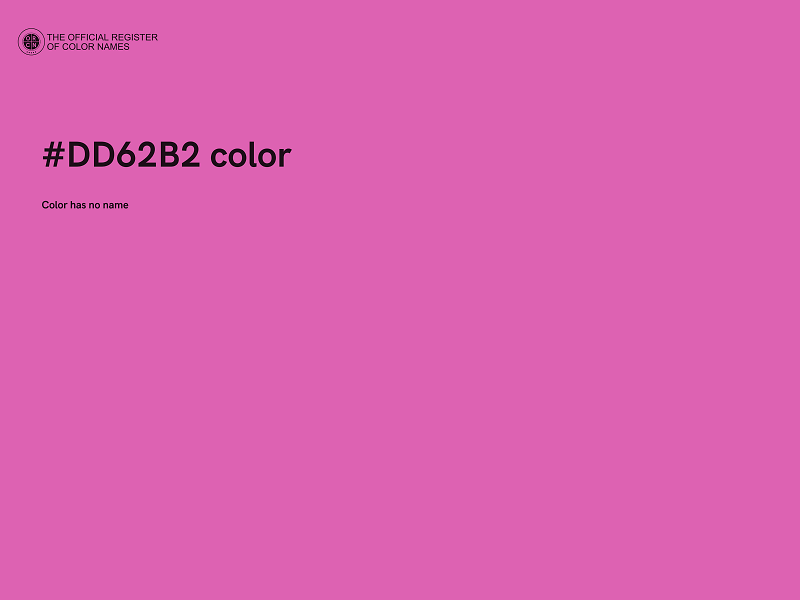 #DD62B2 color image