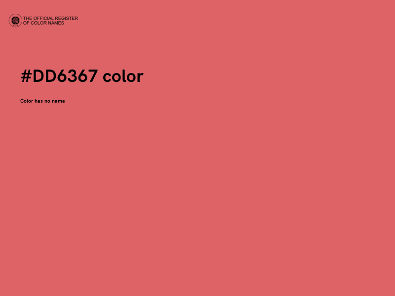 #DD6367 color image