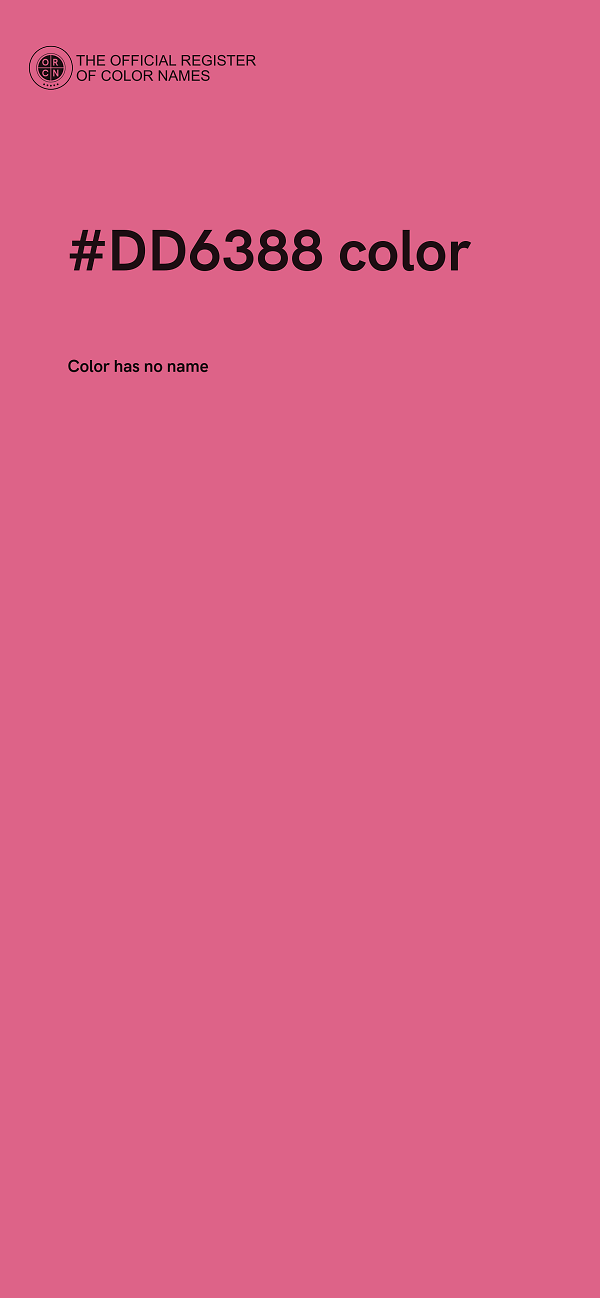 #DD6388 color image