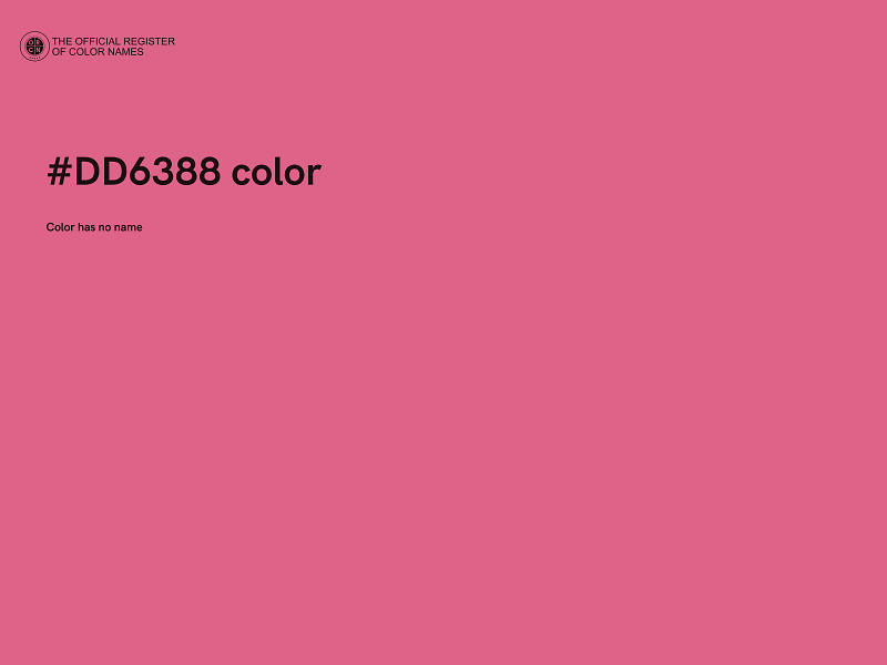 #DD6388 color image