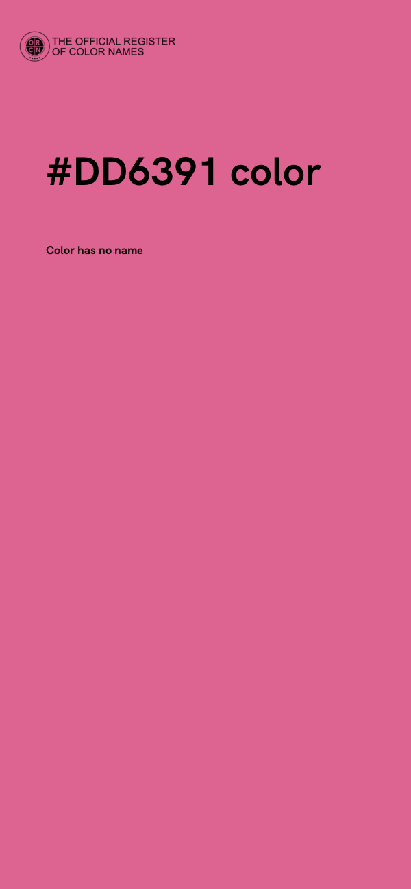 #DD6391 color image