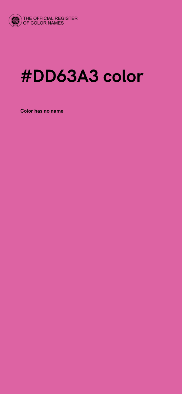 #DD63A3 color image