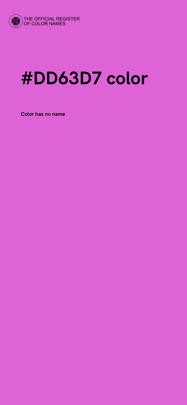 #DD63D7 color image