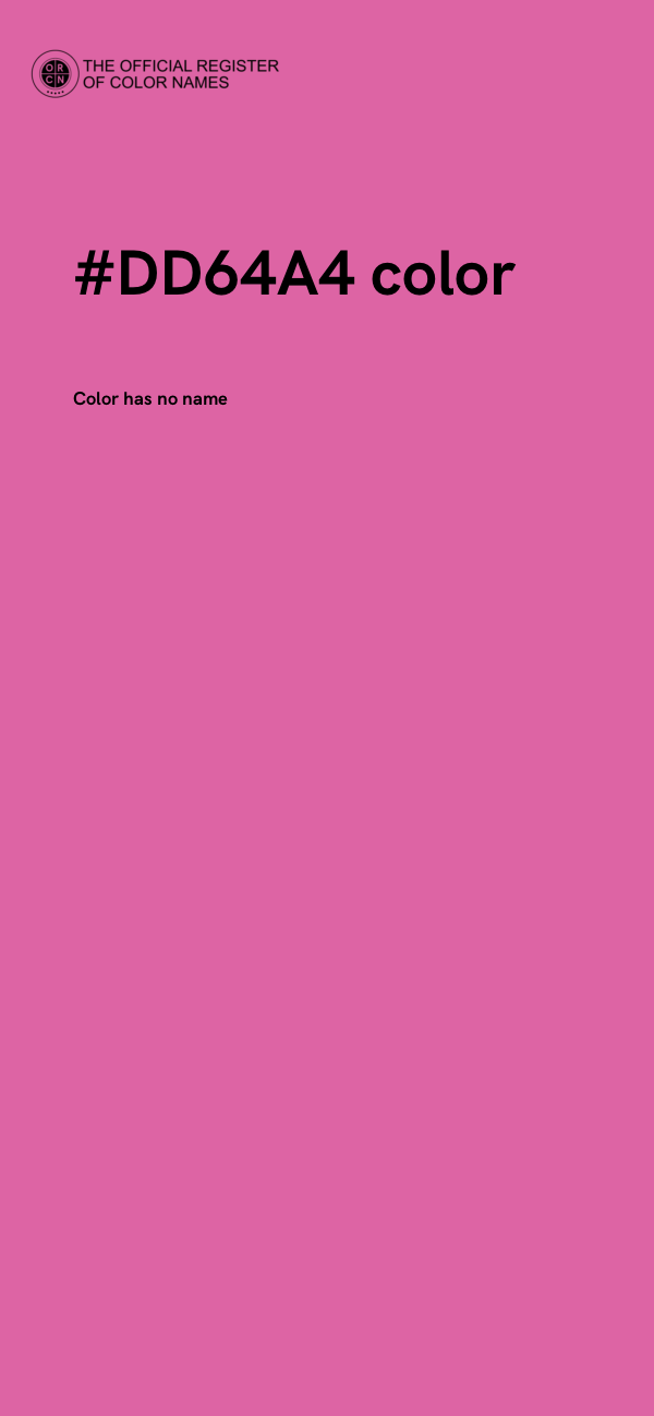 #DD64A4 color image