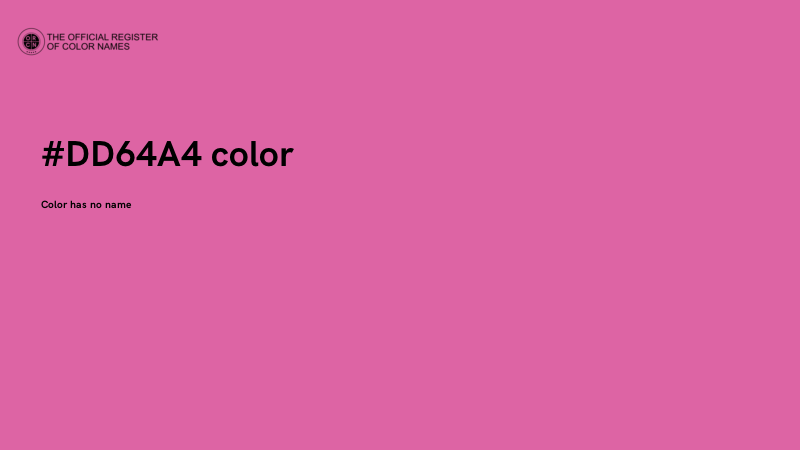 #DD64A4 color image