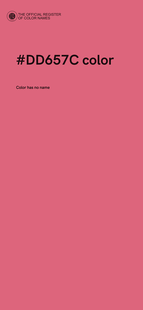 #DD657C color image