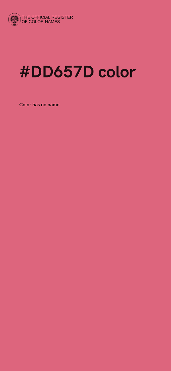 #DD657D color image