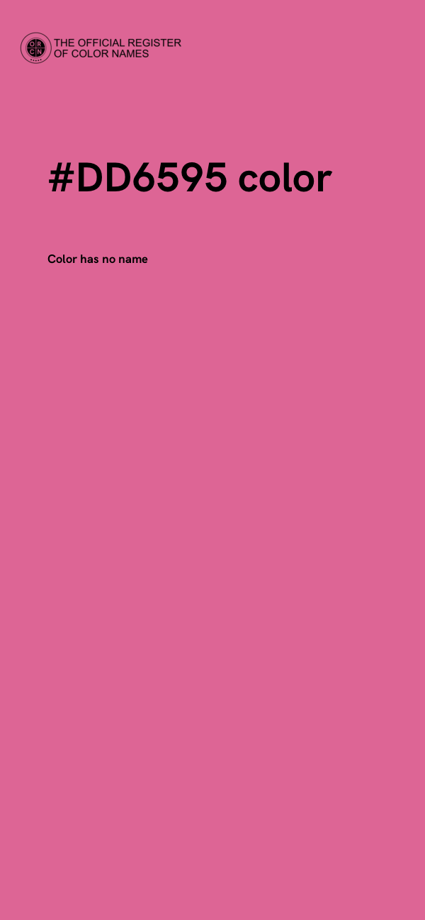 #DD6595 color image