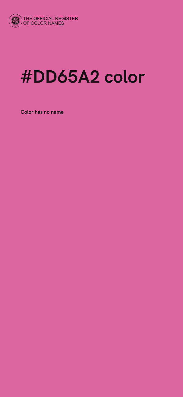 #DD65A2 color image