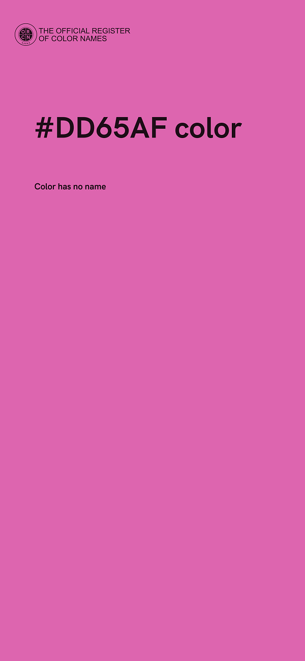 #DD65AF color image