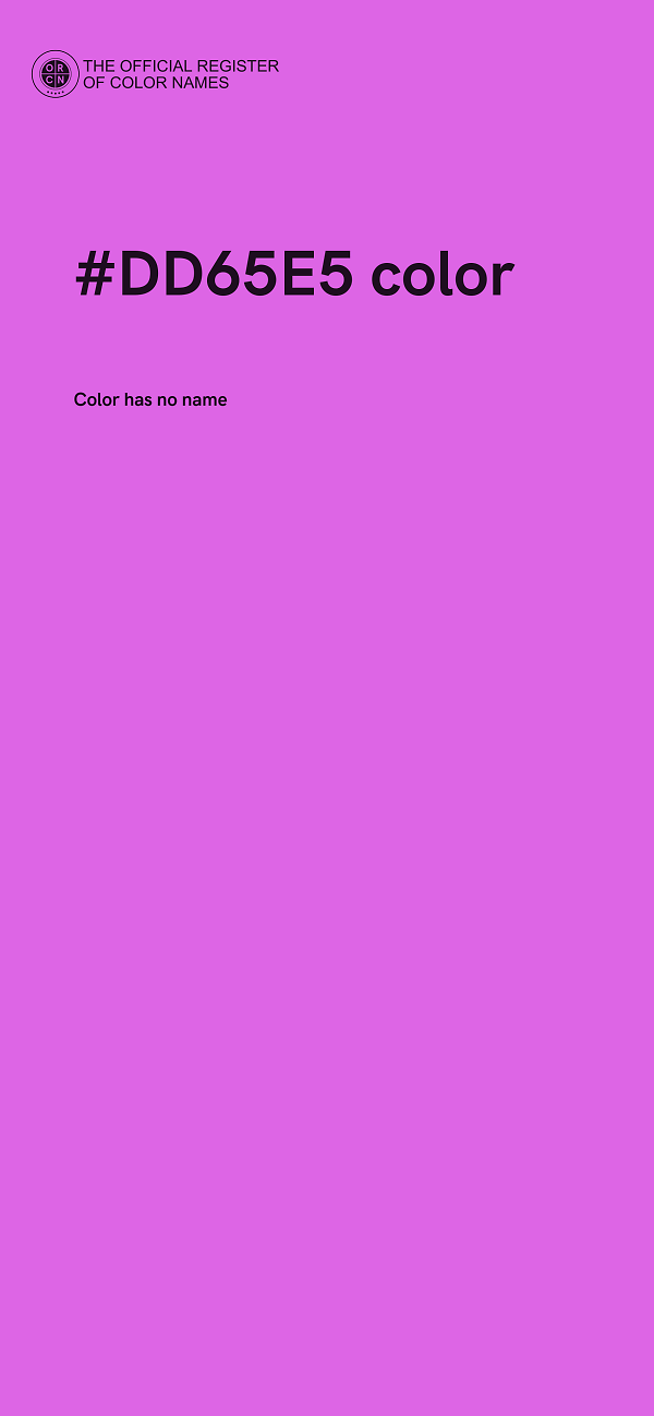 #DD65E5 color image