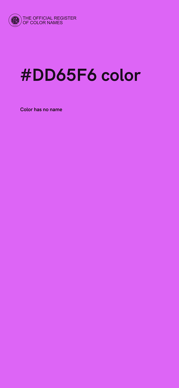 #DD65F6 color image