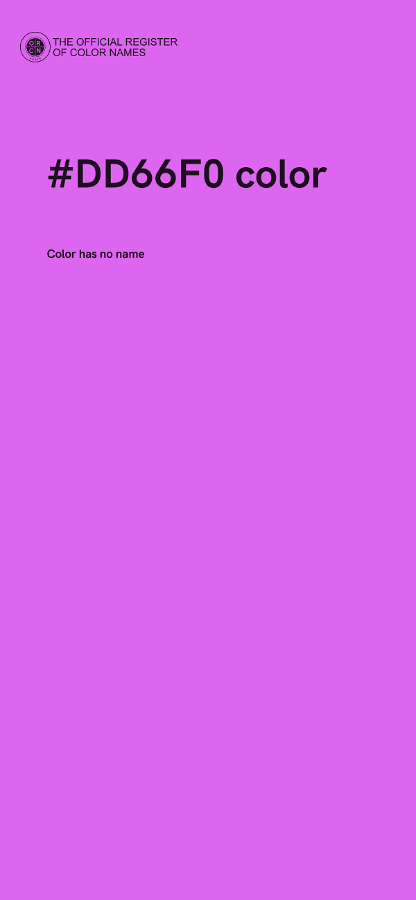 #DD66F0 color image