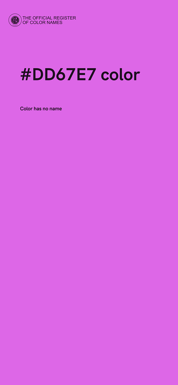 #DD67E7 color image