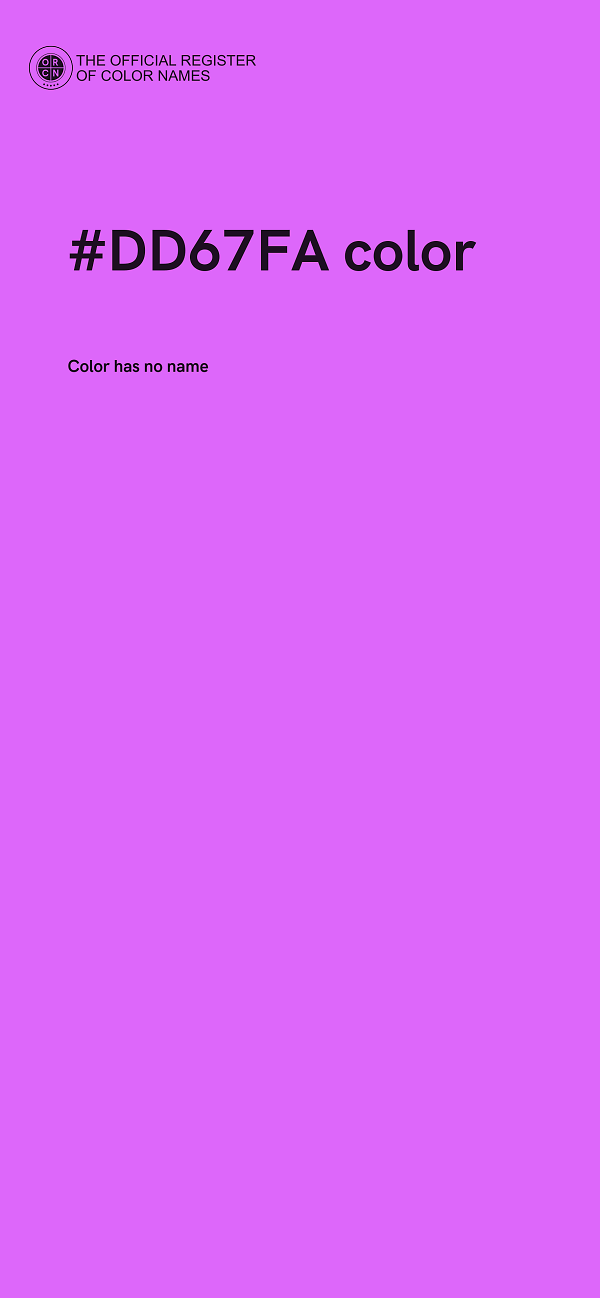 #DD67FA color image