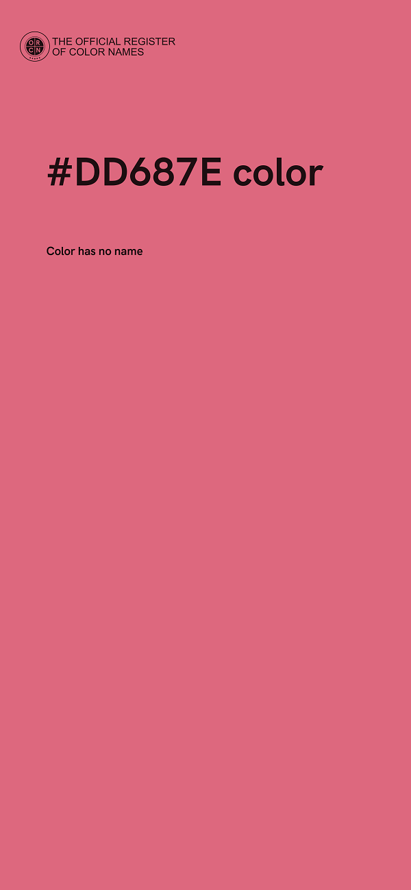 #DD687E color image